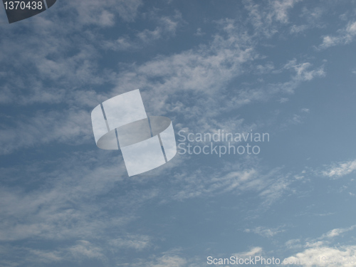 Image of Blue sky with clouds