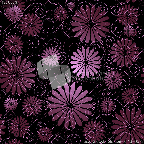 Image of Black-violet seamless pattern
