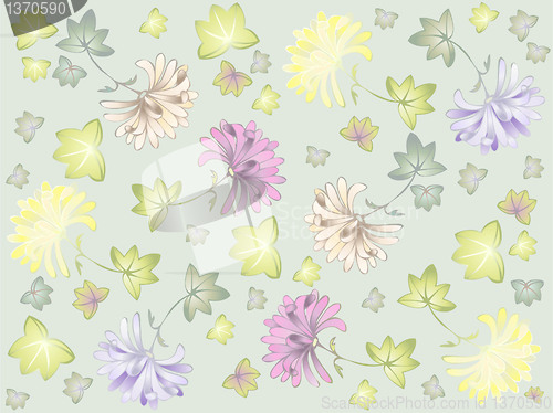 Image of Seamless background. Illustration daisies.
