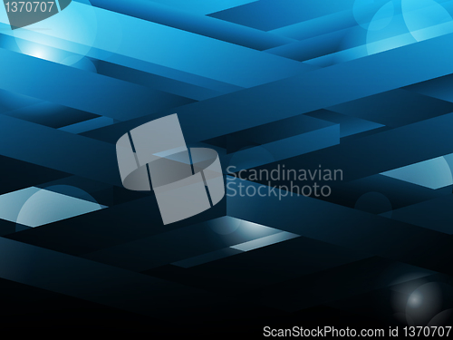 Image of Blue abstract geometric lines background.