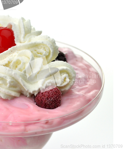 Image of strawberry yogurt dessert