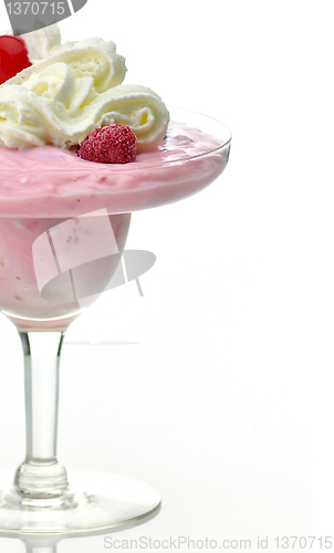 Image of strawberry yogurt dessert