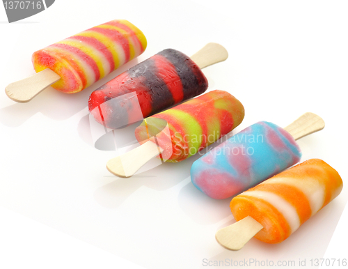 Image of colorful ice cream pops