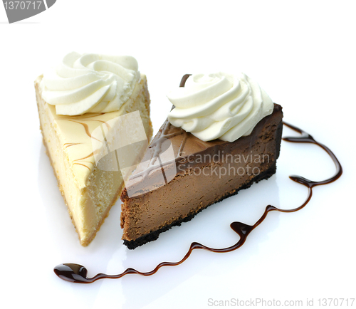 Image of slices of cheesecake