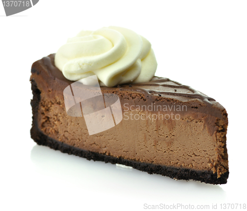 Image of chocolate cheesecake