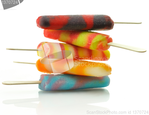 Image of colorful ice cream pops