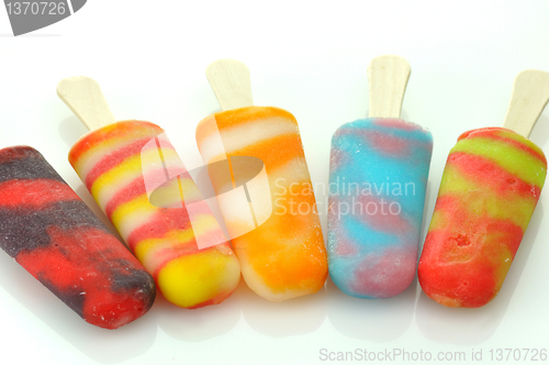 Image of colorful ice cream pops