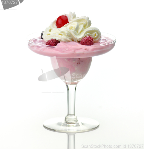 Image of strawberry yogurt dessert