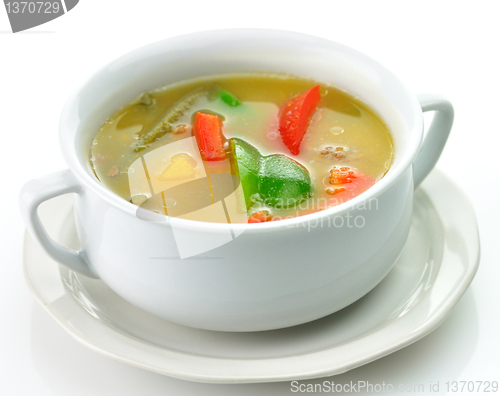 Image of vegetable soup 