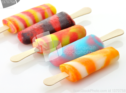 Image of colorful ice cream pops