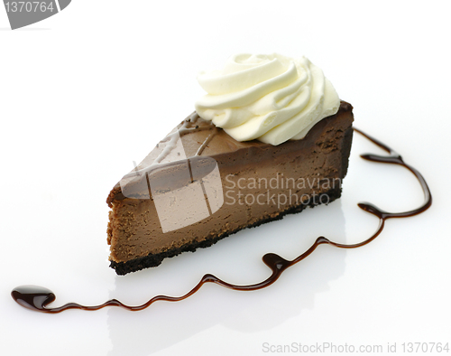Image of chocolate cheesecake