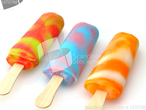 Image of colorful ice cream pops