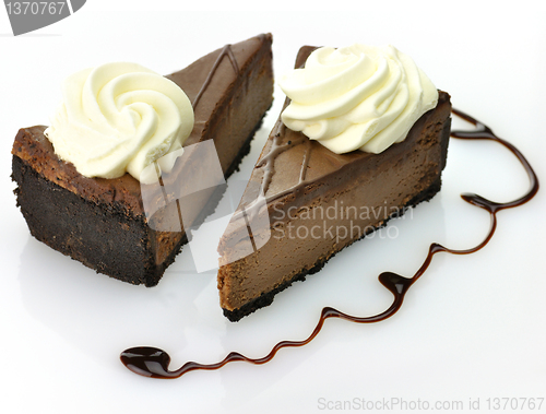 Image of chocolate cheesecake