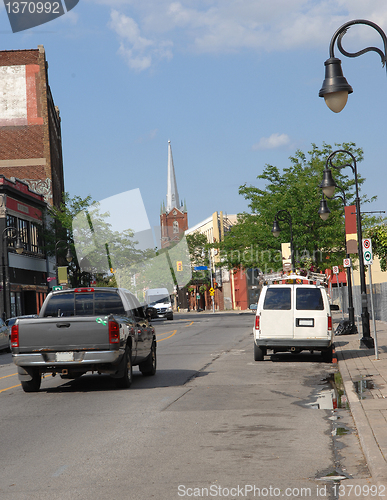 Image of Street in small town.
