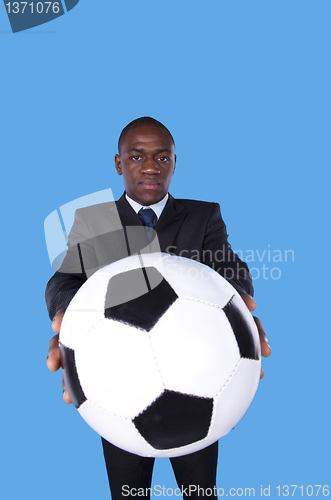 Image of African soccer fan