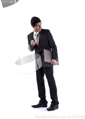 Image of Businessman with a laptop