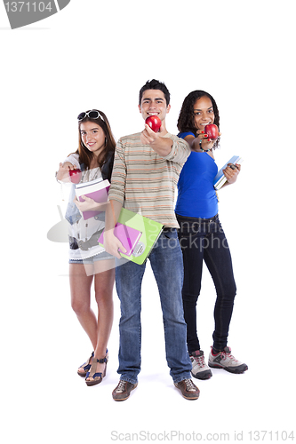 Image of Three teenage studens