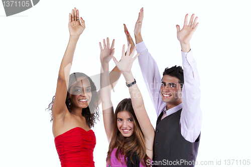 Image of Three happy young friends