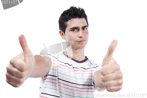 Image of Man with OK gesture
