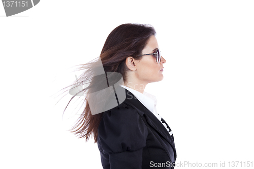 Image of Businesswoman side view