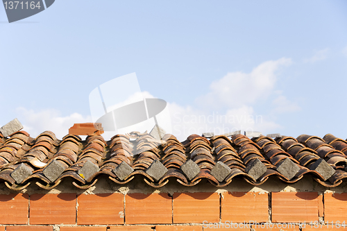 Image of Old tile roof