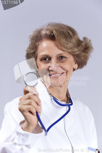 Image of Happy senior doctor