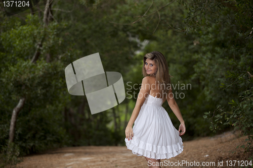 Image of Woman at the forest