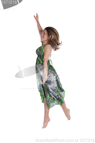 Image of Happy woman dancing