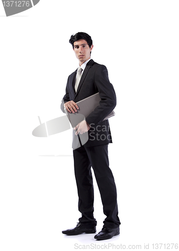 Image of Businessman with a laptop