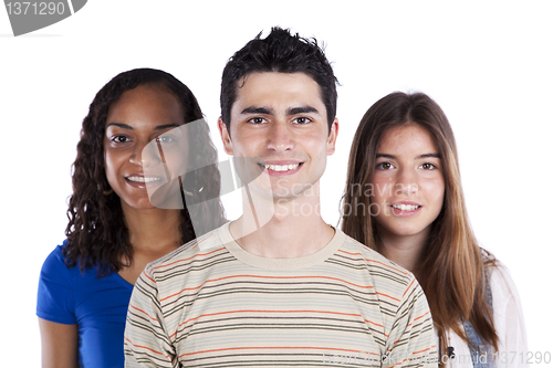 Image of Three happy teenagers