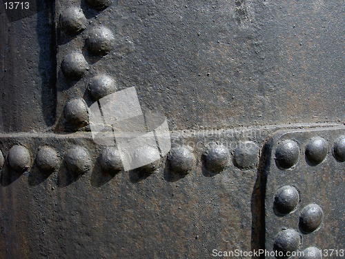 Image of rivets of iron