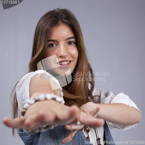 Image of Happy young woman