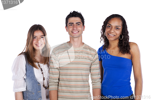 Image of Three happy teenagers