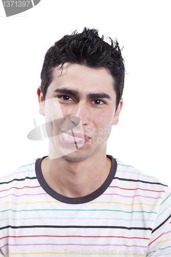 Image of man with his tongue out