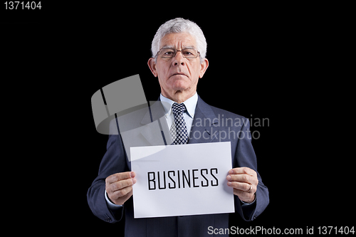 Image of Senior businessman expert