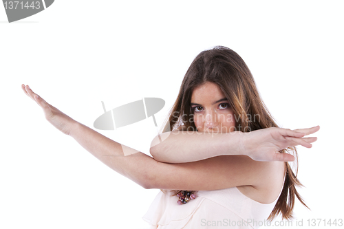 Image of Young woman posing