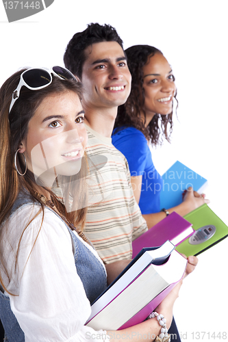 Image of Three teenage studens