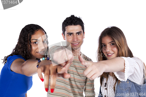 Image of Three happy young friends