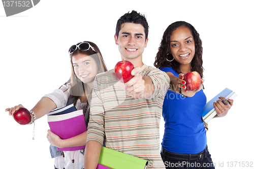 Image of Three teenage students