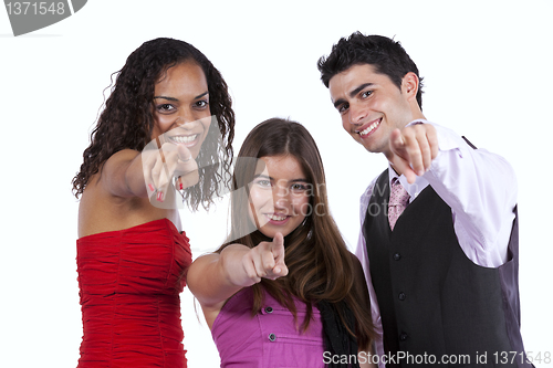 Image of Three happy young friends