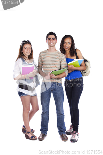 Image of Three teenage studens
