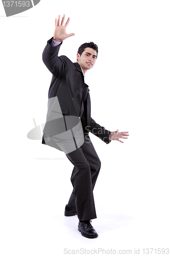 Image of Businessman almost falling