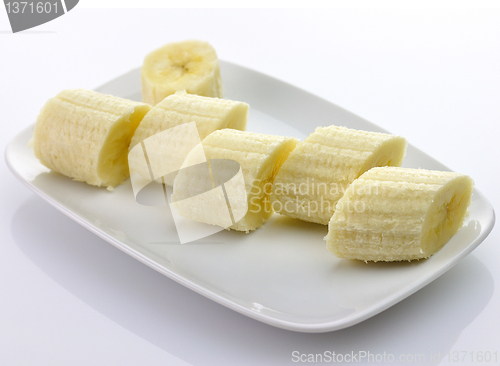 Image of  sliced banana