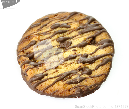 Image of cookie with nuts and chocolate