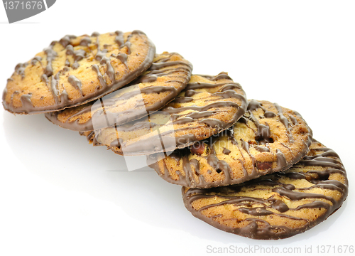 Image of cookies with nuts and chocolate