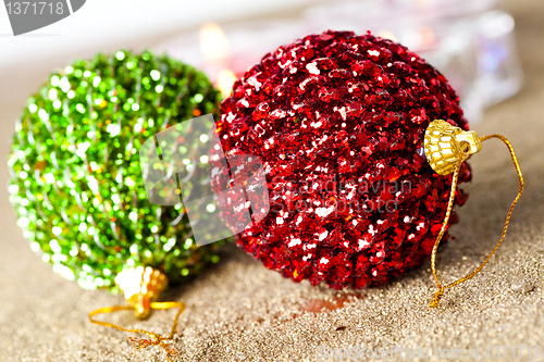 Image of Christmas baubles