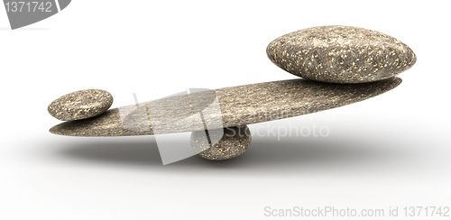 Image of Cobblestone stability scales and weighty thing