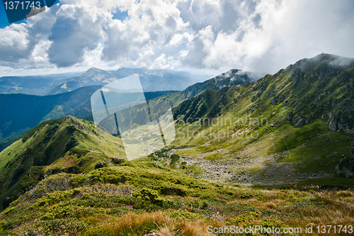 Image of Mountains: Carpathians on the border of Ukraine and Romania