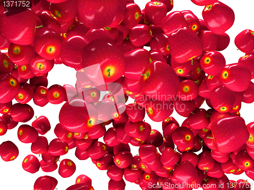 Image of Healthy fruits: red ripe apples isolated