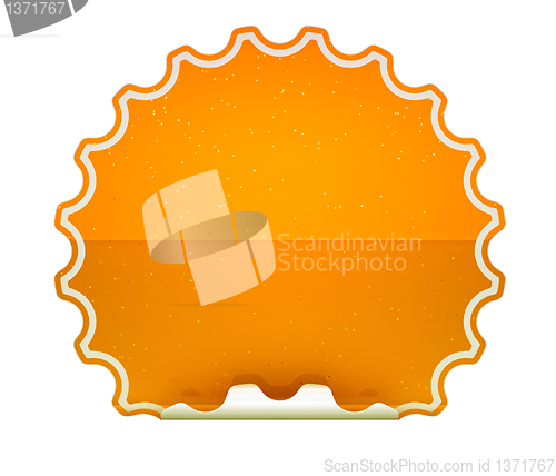 Image of Orange spotted hamous sticker or label 